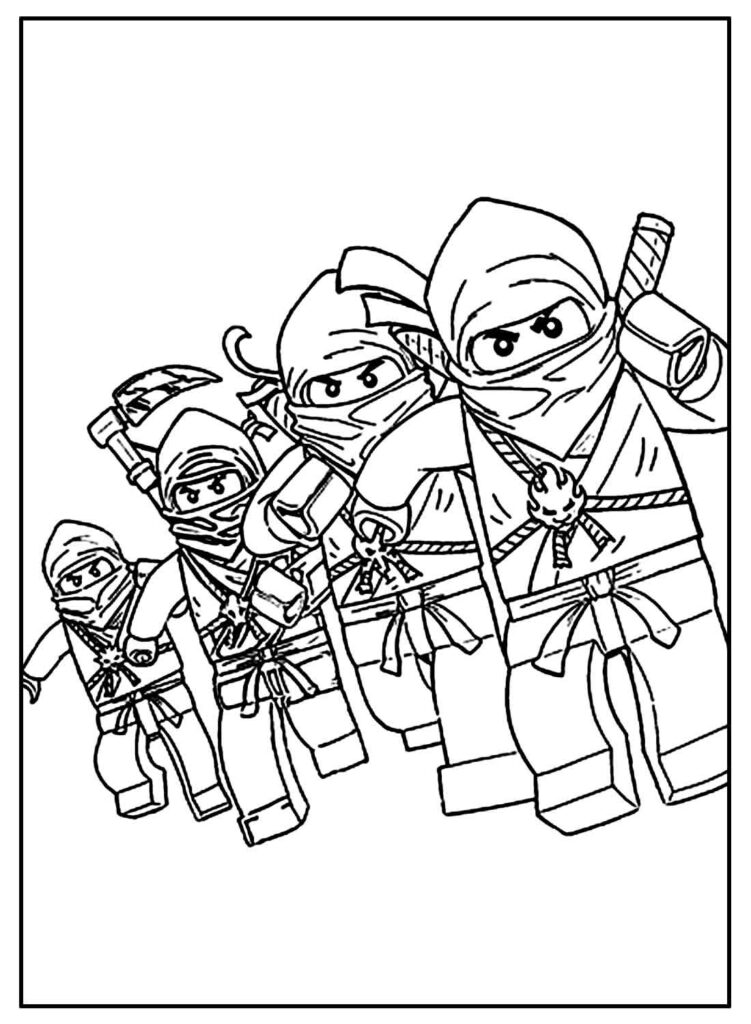 Desenhos de Ninja para colorir - Bora Colorir